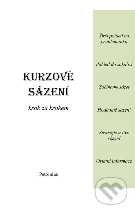 E-kniha: Kurzové sázení krok za krokem (Petronius). Petronius