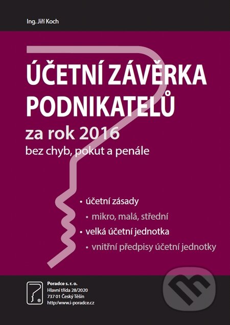 Účetní závěrka za rok 2016 - Jiří Koch, Poradce s.r.o., 2017