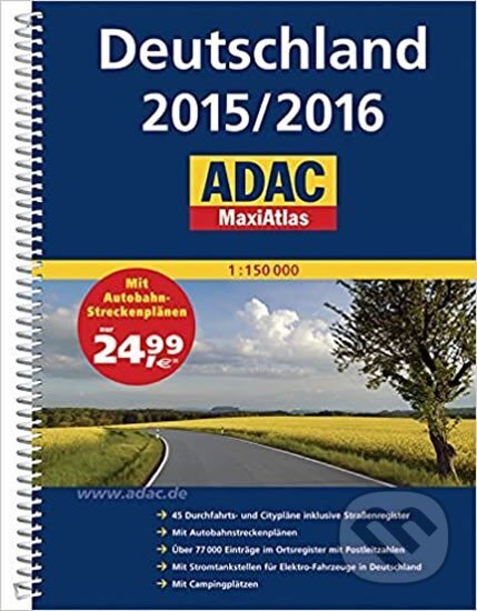 MAXIATLAS Deutschland 2015/2016 ADAC 1:150 000, Marco Polo, 2015