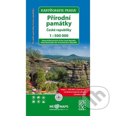 Kniha: Přírodní památky České republiky/1:500 tis.(tematická mapa) (Kartografie Praha)