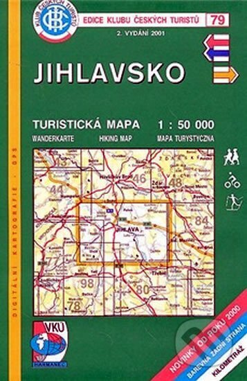 KČT 79 Jihlavsko / turistická mapa, Klub českých turistů, 2003