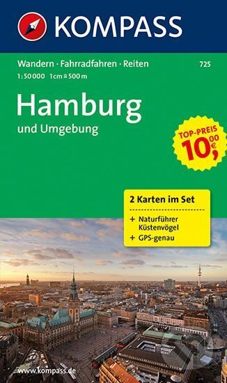 Hamburg und Umgebung 725 ,2 mapy / 1:50T NKOM (Marco Polo)