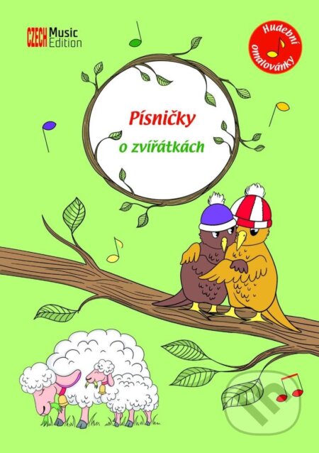 Kniha: Hudební omalovánky – Písničky o zvířátkách (Eva Šašinková)