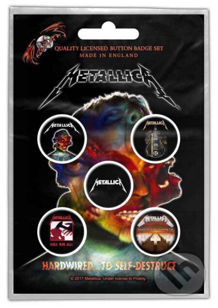 Set 5 odznakov Metallica: Hardwired To Self-Destruct (Metallica). Metallica, 2024