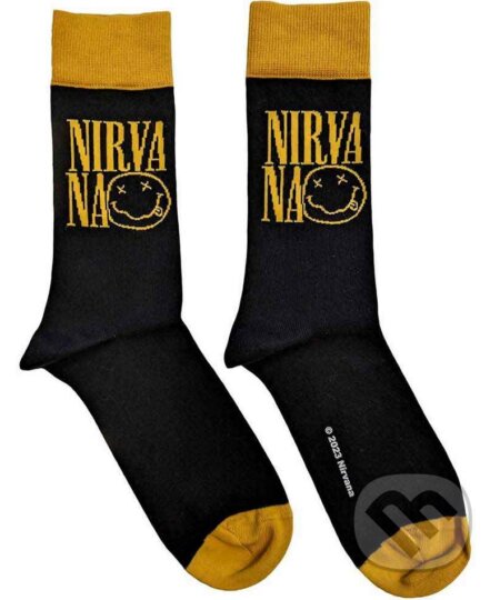 Unisex ponožky Nirvana: Logo Stacked (veľkosť EU 40-45) (Nirvana). Nirvana, 2024