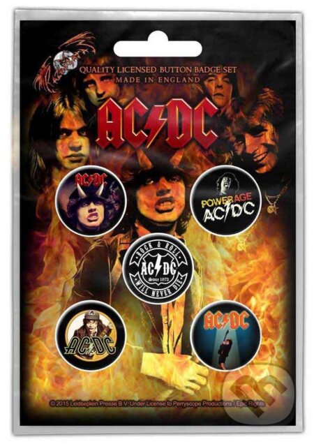 Set 5 odznakov AC/DC: Highway To Hell (). , 2024