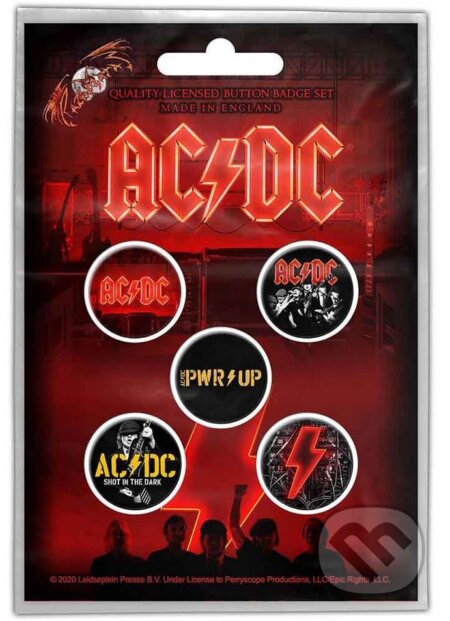 Set 5 odznakov AC/DC: Power Up (). , 2024