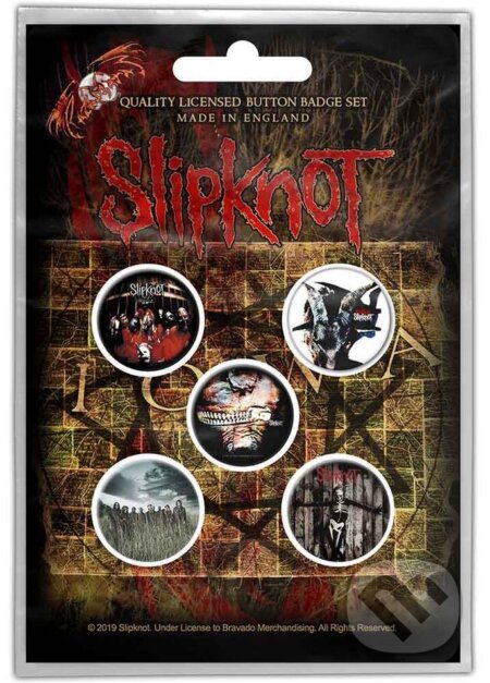 Set 5 odznakov Slipknot: Alba (). , 2024