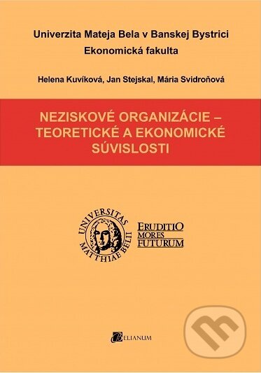 Kniha: Neziskové organizácie - teoretické a ekonomické súvisloti (Helena Kuvíková)