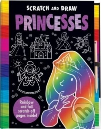 Kniha Scratch a Draw Princess - Scratch Art Activity Book