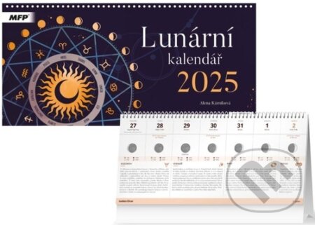 Lunární kalendář 2025 - stolní kalendář