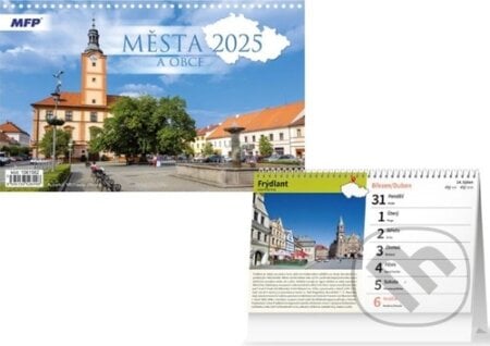 Města a obce 2025 - stolní kalendář