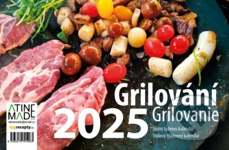 Kalendář 2025 Grilování, stolní, týdenní (Almatyne). Almatyne, 2024