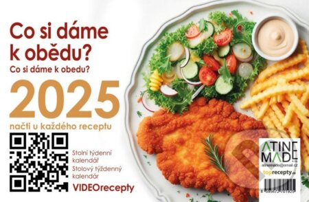 Kalendář 2025 Co si dáme k obědu, stolní, týdenní (Almatyne). Almatyne, 2024