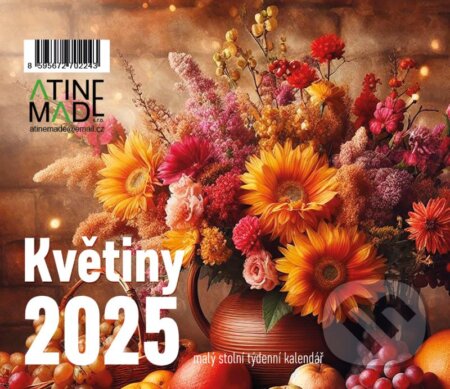 Kalendář 2025 Květiny, stolní, týdenní (Almatyne). Almatyne, 2024