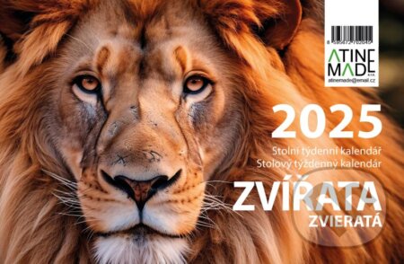 Kalendář 2025 Zvířata, stolní, týdenní (Almatyne). Almatyne, 2024