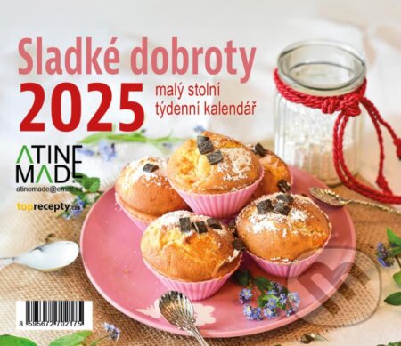 Kalendář 2025 Sladké dobroty, stolní, týdenní, (Almatyne). Almatyne, 2024