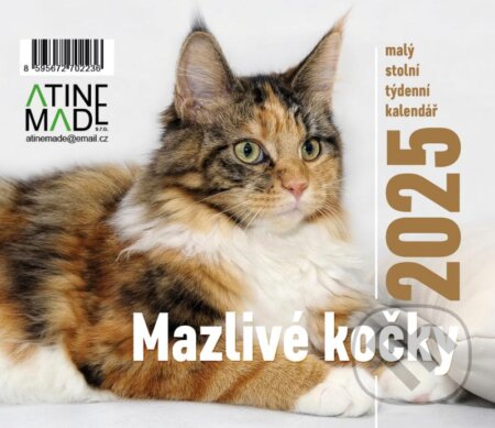 Kalendář 2025 Mazlivé kočky, stolní, týdenní (Almatyne). Almatyne, 2024