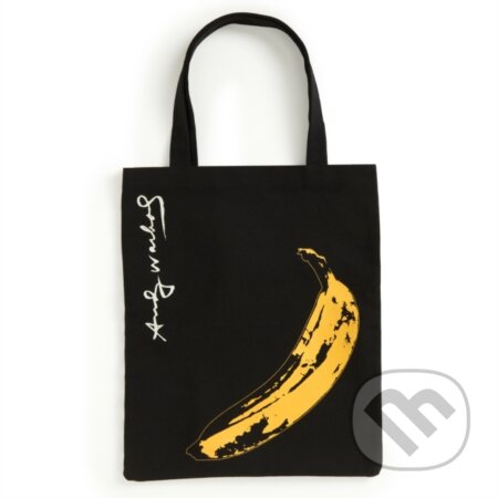 Warhol Banana Canvas Tote Bag - Black