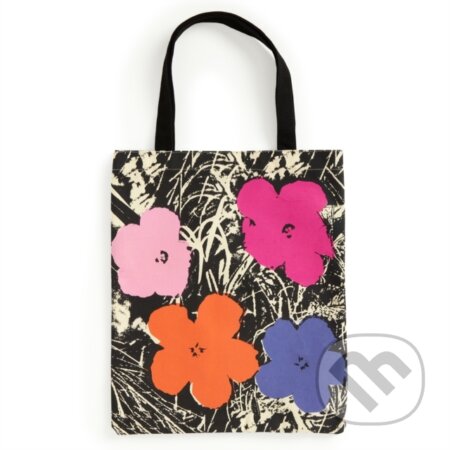 Warhol Flowers Canvas Tote Bag - Pink - Galison