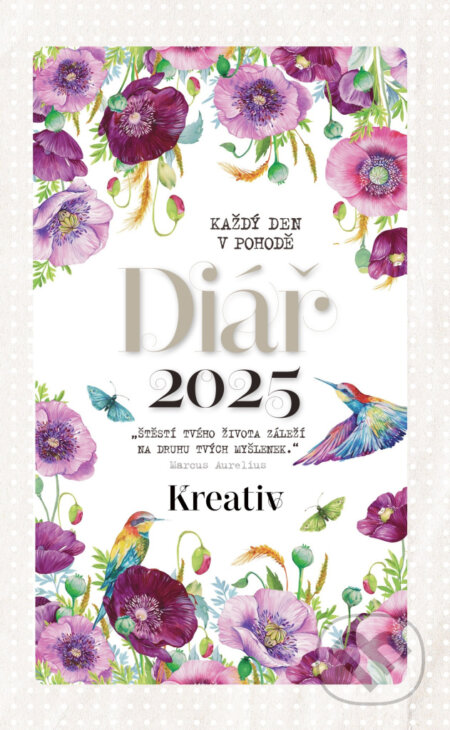 Kreativ Diář 2025 - Vlčí máky, Vltava Labe Media, 2024