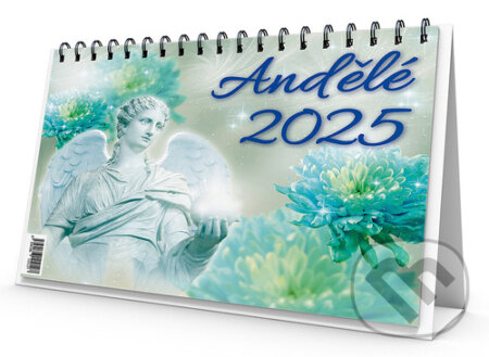 Stolní kalendář Andělé 2025, Bookmedia, 2024