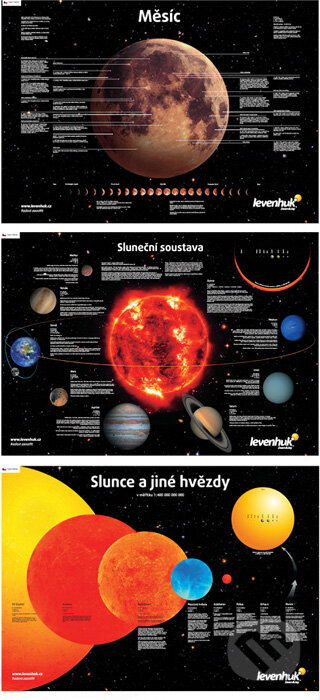 Sada plakátů Levenhuk s vesmírnou tématikou, Levenhuk