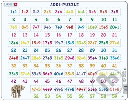 Addi-Puzzle (Sčítanie) AR8 - puzzle z kategorie Naučné puzzle