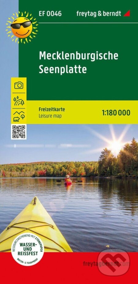 Mecklenburgische Seenplatte 1:180 000 / dobrodružný průvodce