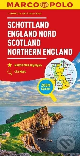 Skotsko, Anglie Sever 1:300 000 / regionální mapa (ZoomSystem)