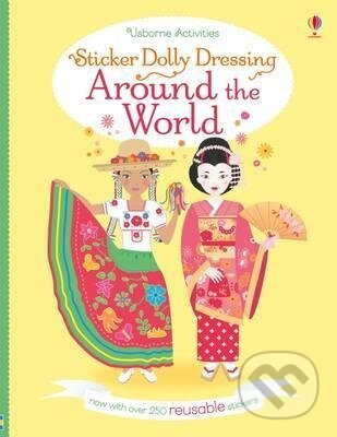 Sticker Dolly Dressing: Around the World - Emily Bone, Jo Moore (ilustrácie), Usborne, 2017