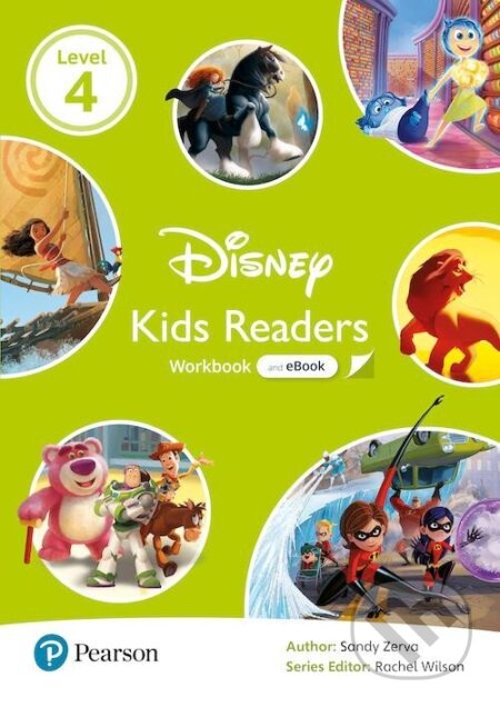 Pearson English Kids Readers: Level 4 Workbook with eBook and Online Resources (DISNEY) - Sandy Zerva, Pearson, 2021