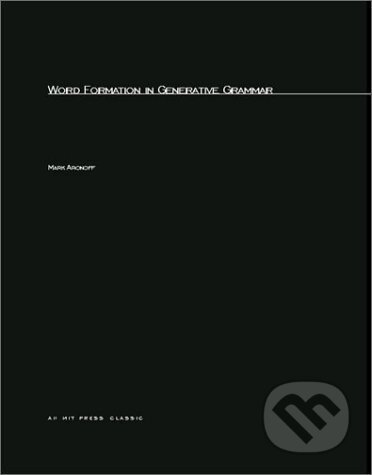 Kniha Word Formation in Generative Grammar
