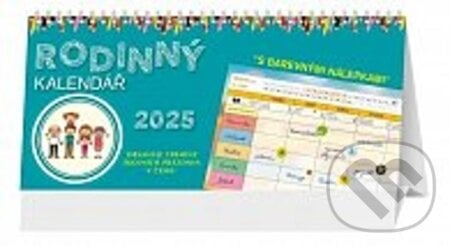 Stolní Rodinný kalendář 2025 (sloupce)