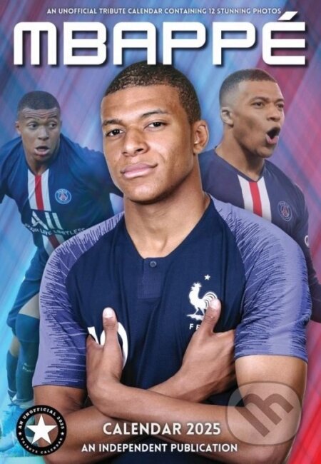 Nástenný kalendár 2025: Mbappé, Cure Pink, 2024