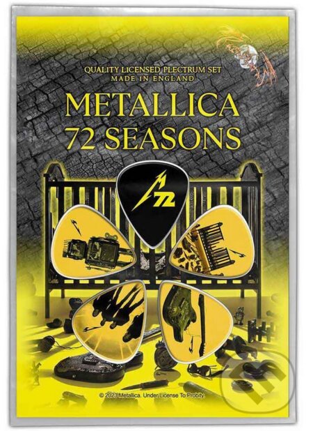 Gitarové trsátka Metallica: 72 Seasons set 5 ks (Metallica). Metallica, 2024