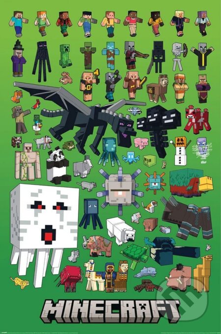 Plagát Minecraft: Postavy