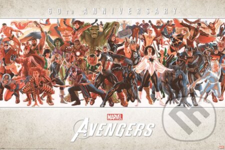 Plagát Marvel - Avengers: 60th Anniversary by Alex Ross (Avengers). Avengers, 2024