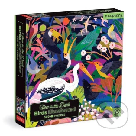 Ptáci - svítí ve tmě - puzzle z kategorie Zvířata