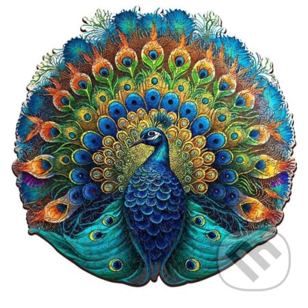 EscapeWelt Dřevěné puzzle Páv 200 dílků