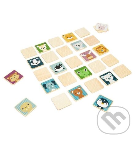 Pexeso dřevěné - Zvířátka - hra z kategorie Karty, pexeso