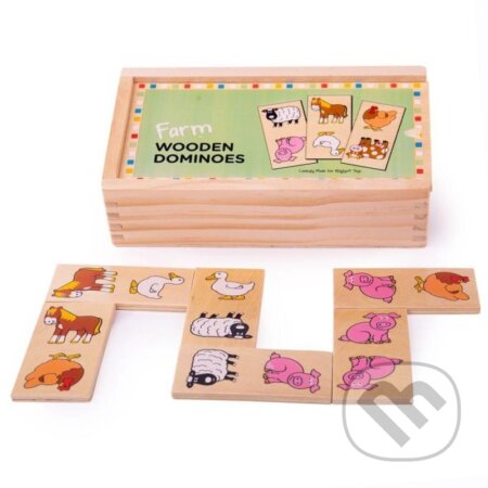 Domino dřevěné - Farma - hra z kategorie Domino, hlavolamy