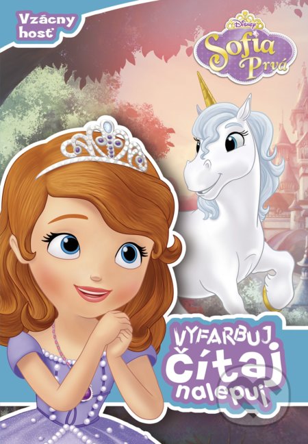Sofia Prvá: Vyfarbuj, čítaj, nalepuj - kniha z kategorie Úkoly pro děti