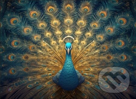 Dřevěné puzzle Páv A2 - puzzle z kategorie Zvířata