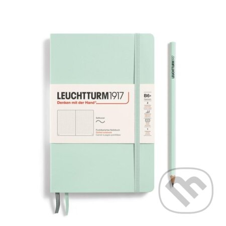 Leuchtturm1917 Zápisník Mint Green Softcover B6+ tečkovaný, Leuchtturm1917