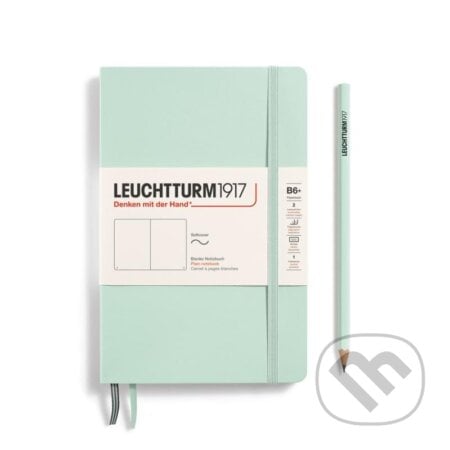 Leuchtturm1917 Zápisník Mint Green Softcover B6+ čistý