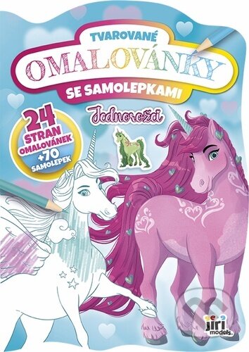 Kniha: Tvarované omalovánky Jednorožci (Jiří Models)