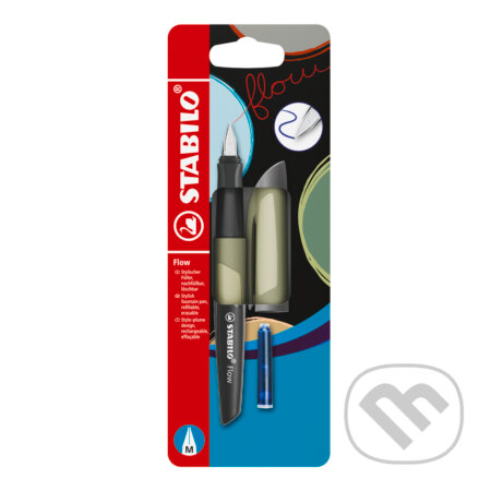 STABILO Flow MONOCHROME - khaki (Plniace pero - vrátane náplne v Blistri)