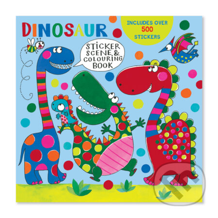 Set omaľovánky a nálepok - Rawr Rawr Dinosaur (Rachel Ellen)