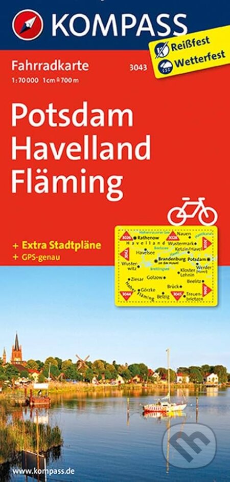 Potsdam,Haveland,Fläming 3043 / 1:70T KOM (Kompass)